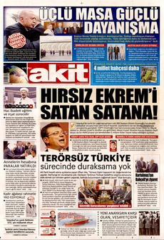 YENİ AKİT 29 Mayıs 2025 gazete manşeti