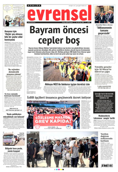 EVRENSEL 29 Mayıs 2025 gazete manşeti