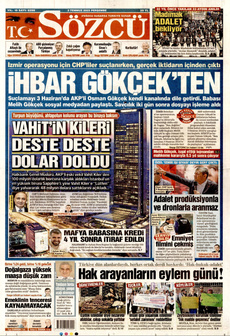 SÖZCÜ 3 Temmuz 2025 gazete manşeti