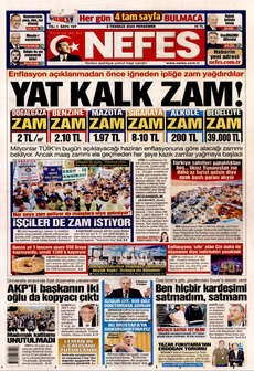 NEFES 3 Temmuz 2025 gazete manşeti
