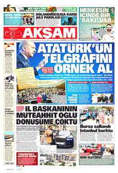 AKŞAM 3 Temmuz 2025 gazete manşeti