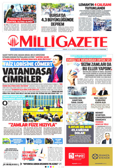 MİLLİ GAZETE 3 Temmuz 2025 gazete manşeti