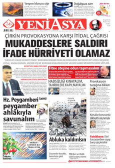 YENİ ASYA 3 Temmuz 2025 gazete manşeti