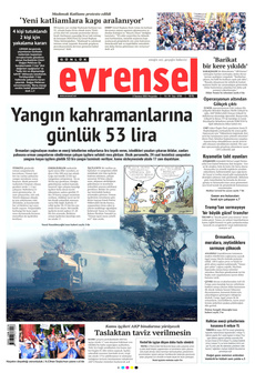 EVRENSEL 3 Temmuz 2025 gazete manşeti