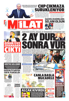 MİLAT 3 Temmuz 2025 gazete manşeti