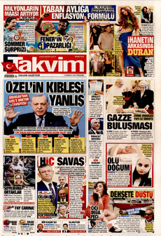TAKVİM 3 Temmuz 2025 gazete manşeti