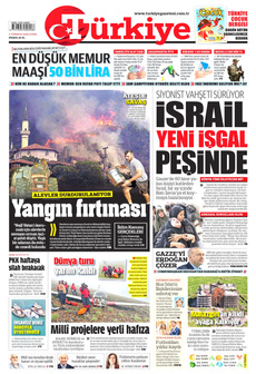 TÜRKİYE GAZETESİ 4 Temmuz 2025 gazete manşeti