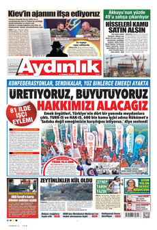 AYDINLIK GAZETESİ 4 Temmuz 2025 gazete manşeti