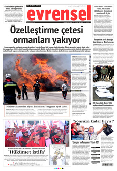 EVRENSEL 4 Temmuz 2025 gazete manşeti