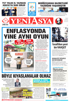 YENİ ASYA 4 Temmuz 2025 gazete manşeti
