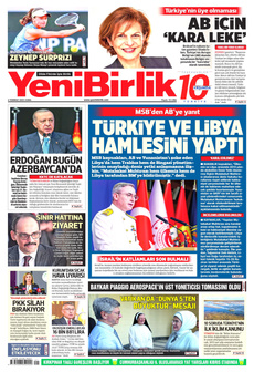 YENİBİRLİK 4 Temmuz 2025 gazete manşeti