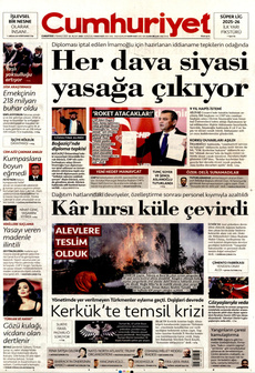 CUMHURİYET 5 Temmuz 2025 gazete manşeti