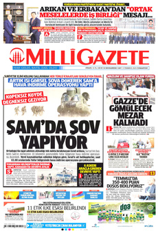 MİLLİ GAZETE 5 Temmuz 2025 gazete manşeti