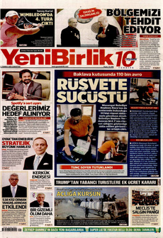 YENİBİRLİK 5 Temmuz 2025 gazete manşeti