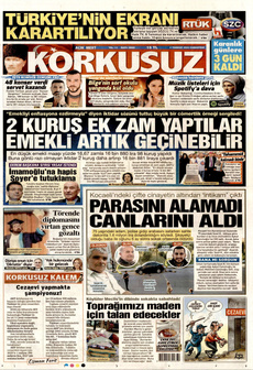 KORKUSUZ 5 Temmuz 2025 gazete manşeti