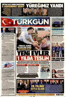 TÜRKGÜN 7 Temmuz 2025 gazete manşeti