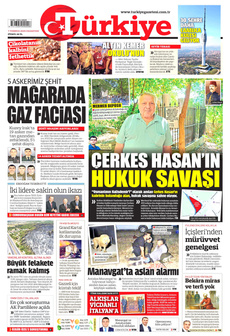 TÜRKİYE GAZETESİ 7 Temmuz 2025 gazete manşeti