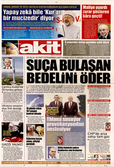 YENİ AKİT 7 Temmuz 2025 gazete manşeti
