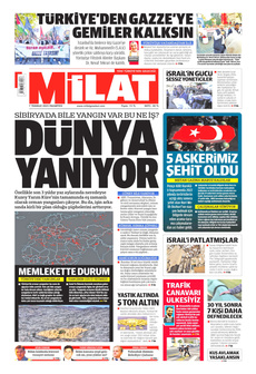 MİLAT 7 Temmuz 2025 gazete manşeti