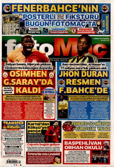 FOTOMAÇ 7 Temmuz 2025 gazete manşeti