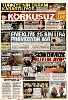 KORKUSUZ 7 Temmuz 2025 gazete manşeti