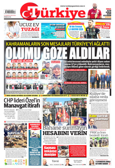 TÜRKİYE GAZETESİ 8 Temmuz 2025 gazete manşeti