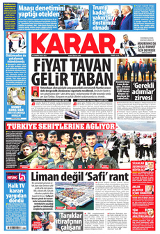 KARAR 8 Temmuz 2025 gazete manşeti
