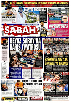 SABAH 9 Temmuz 2025 gazete manşeti