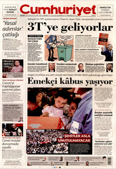 CUMHURİYET 9 Temmuz 2025 gazete manşeti