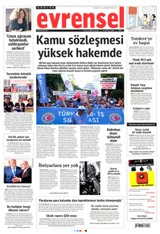 EVRENSEL 9 Temmuz 2025 gazete manşeti