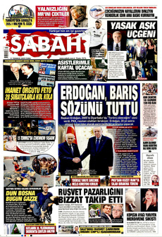 SABAH 11 Temmuz 2025 gazete manşeti