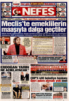 NEFES 11 Temmuz 2025 gazete manşeti
