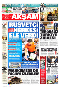 AKŞAM 11 Temmuz 2025 gazete manşeti