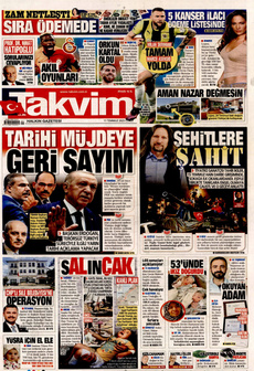 TAKVİM 11 Temmuz 2025 gazete manşeti