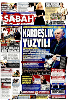 SABAH 13 Temmuz 2025 gazete manşeti