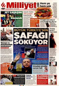 MİLLİYET 13 Temmuz 2025 gazete manşeti