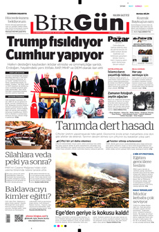 BİRGÜN 13 Temmuz 2025 gazete manşeti