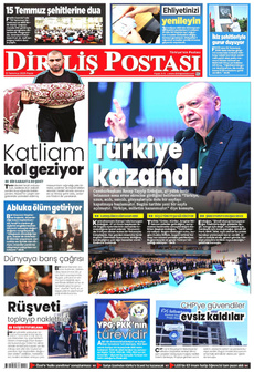 DİRİLİŞ POSTASI 13 Temmuz 2025 gazete manşeti