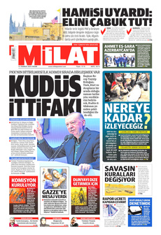 MİLAT 13 Temmuz 2025 gazete manşeti