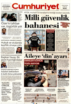 CUMHURİYET 15 Temmuz 2025 gazete manşeti