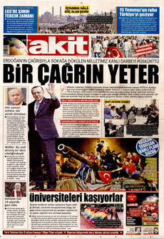 YENİ AKİT 15 Temmuz 2025 gazete manşeti
