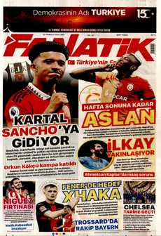FANATİK 15 Temmuz 2025 gazete manşeti