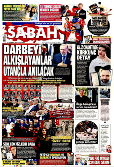 SABAH 16 Temmuz 2025 gazete manşeti