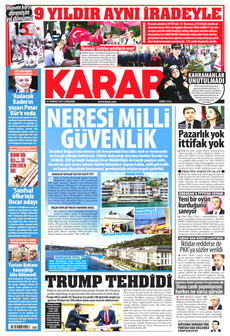 KARAR 16 Temmuz 2025 gazete manşeti