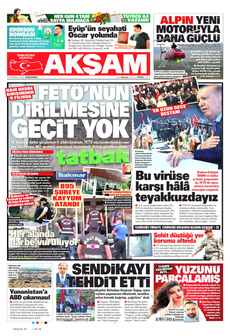 AKŞAM 16 Temmuz 2025 gazete manşeti