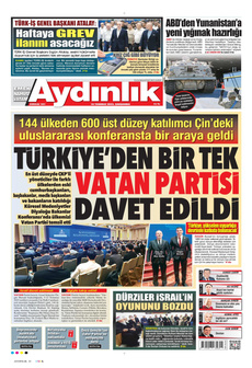 AYDINLIK GAZETESİ 16 Temmuz 2025 gazete manşeti