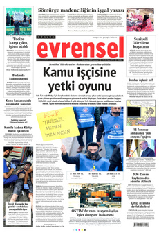 EVRENSEL 16 Temmuz 2025 gazete manşeti