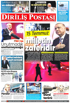 DİRİLİŞ POSTASI 16 Temmuz 2025 gazete manşeti