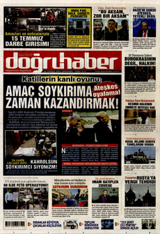 DOĞRU HABER 16 Temmuz 2025 gazete manşeti