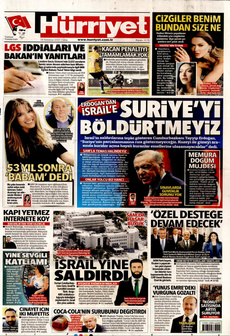 HÜRRİYET 18 Temmuz 2025 gazete manşeti